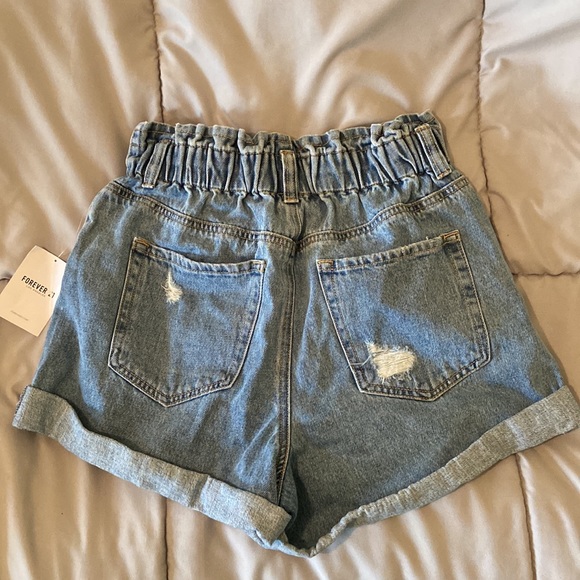 Forever 21 Distressed Jean Shorts - Picture 2 of 3